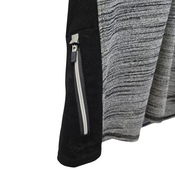 Athleta Running Wild Mixed Print Half Zip Fitted Activewear Jacket Size Medium - Picture 5 of 8